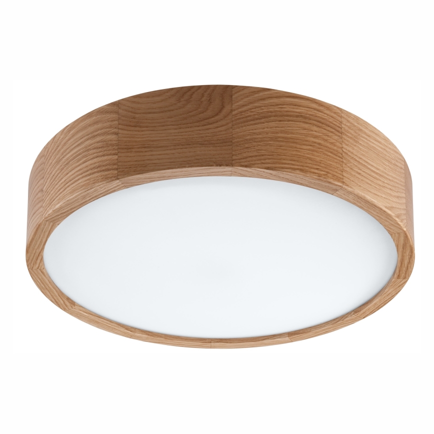 Stropna svjetiljka za kupaonicu OAK 3xE27/15W/230V hrast ø 37 cm IP54 - FSC certificirano