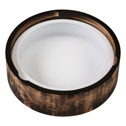 Stropna svjetiljka za kupaonicu OAK SMOKY 2xE27/15W/230V IP54 ? 27,5 cm hrast/smeđa
