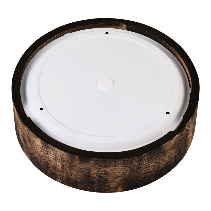 Stropna svjetiljka za kupaonicu OAK SMOKY 2xE27/15W/230V IP54 ø 27,5 cm hrast/smeđa