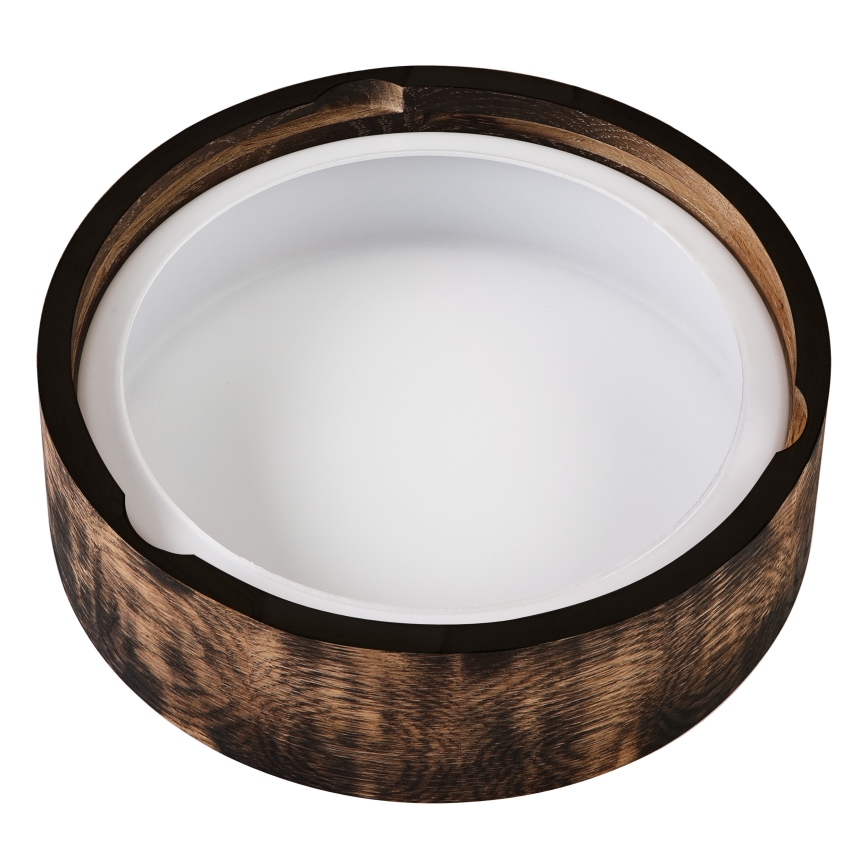 Stropna svjetiljka za kupaonicu OAK SMOKY 2xE27/15W/230V IP54 ø 27,5 cm hrast/smeđa