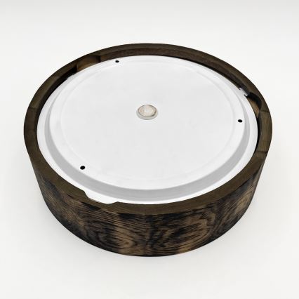 Stropna svjetiljka za kupaonicu OAK SMOKY 2xE27/15W/230V IP54 ø 27,5 cm hrast/smeđa