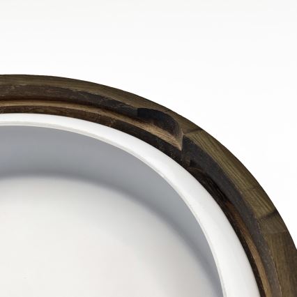 Stropna svjetiljka za kupaonicu OAK SMOKY 2xE27/15W/230V IP54 ø 27,5 cm hrast/smeđa