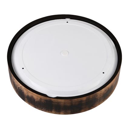 Stropna svjetiljka za kupaonicu OAK SMOKY 3xE27/15W/230V IP54 ø 37,5 cm hrast/smeđa