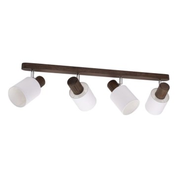 Stropna ugradna svjetiljka TRENDY 4xE27/15W/230V borovina