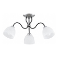 Stropni luster ARIEL 3xE27/15W/230V sjajni krom/crna