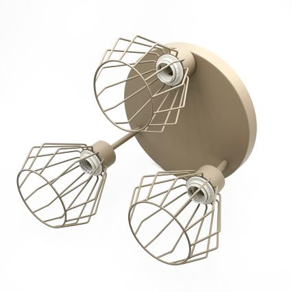 Stropni luster AUDREY 3xE27/15W/230V bež