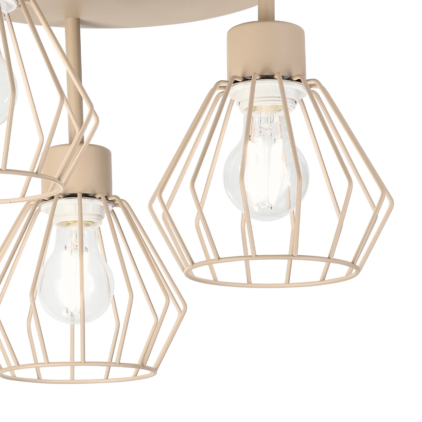 Stropni luster AUDREY 3xE27/15W/230V bež