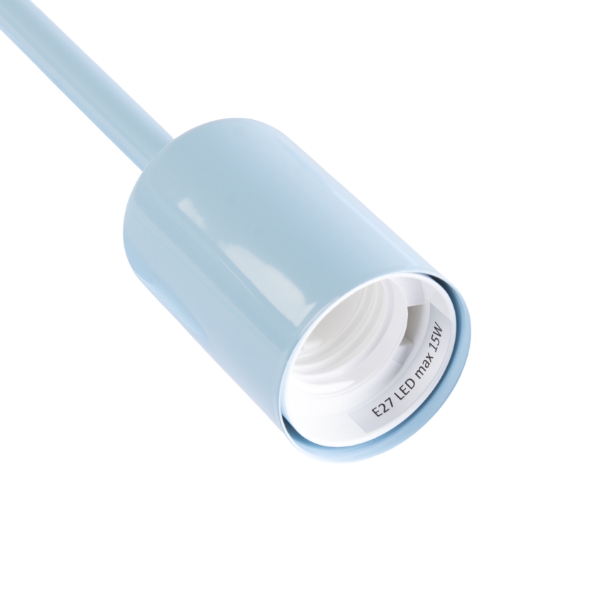 Stropni luster CAMBRIDGE 6xE27/15W/230V, plavi