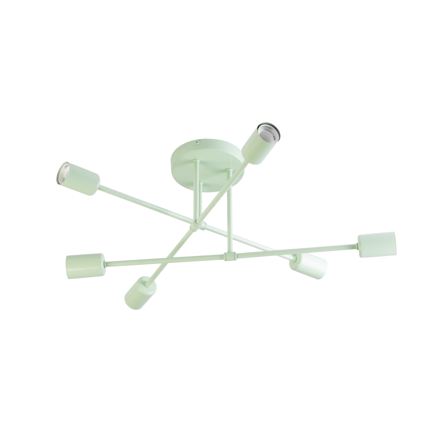 Stropni luster CAMBRIDGE 6xE27/15W/230V zeleni