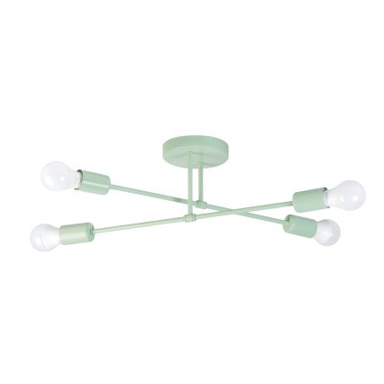 Stropni luster CAMBRIDGE za površinsku montažu 4x E27/15W/230V, zelena