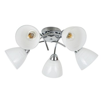 Stropni luster CLARA 5xE27/15W/230V sjajni krom