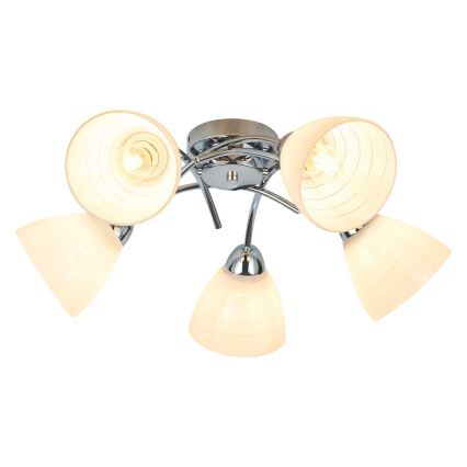 Stropni luster CLARA 5xE27/15W/230V sjajni krom