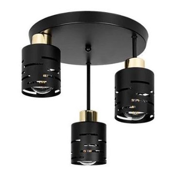 Stropni luster ELEN 3xE27/35W/230V crna/zlatna