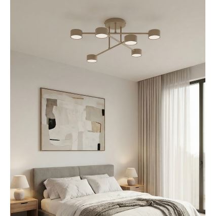 Stropni luster HALO 6xGX53/10W/230V bež