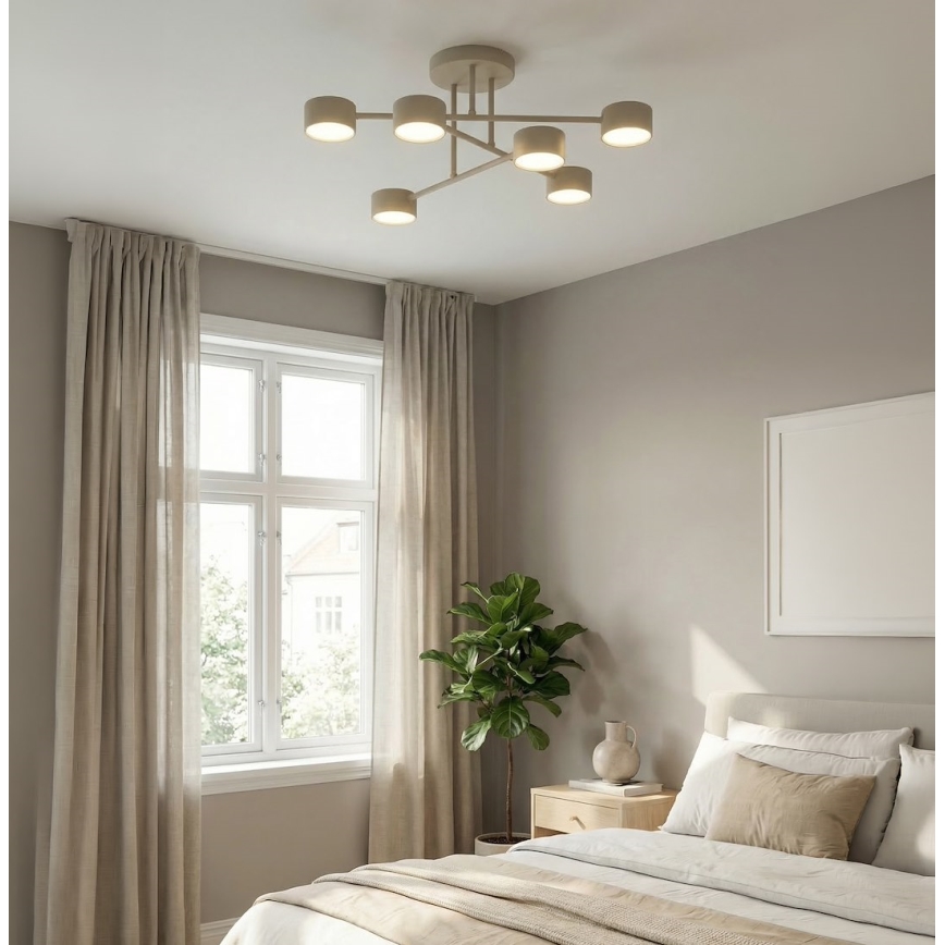 Stropni luster HALO 6xGX53/10W/230V bež