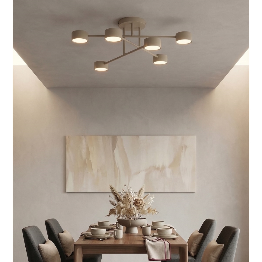 Stropni luster HALO 6xGX53/10W/230V bež