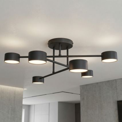 Stropni luster HALO 6xGX53/10W/230V crni