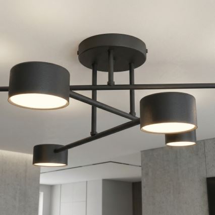 Stropni luster HALO 6xGX53/10W/230V crni