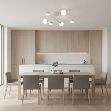 Stropni luster HOLON 3xG9/8W/230V + 3xGX53/12W bijela