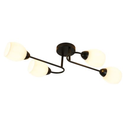 Stropni luster KING 4xE27/15W/230V crni