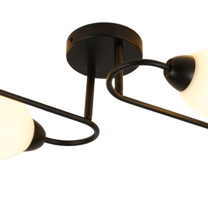 Stropni luster KING 4xE27/15W/230V crni