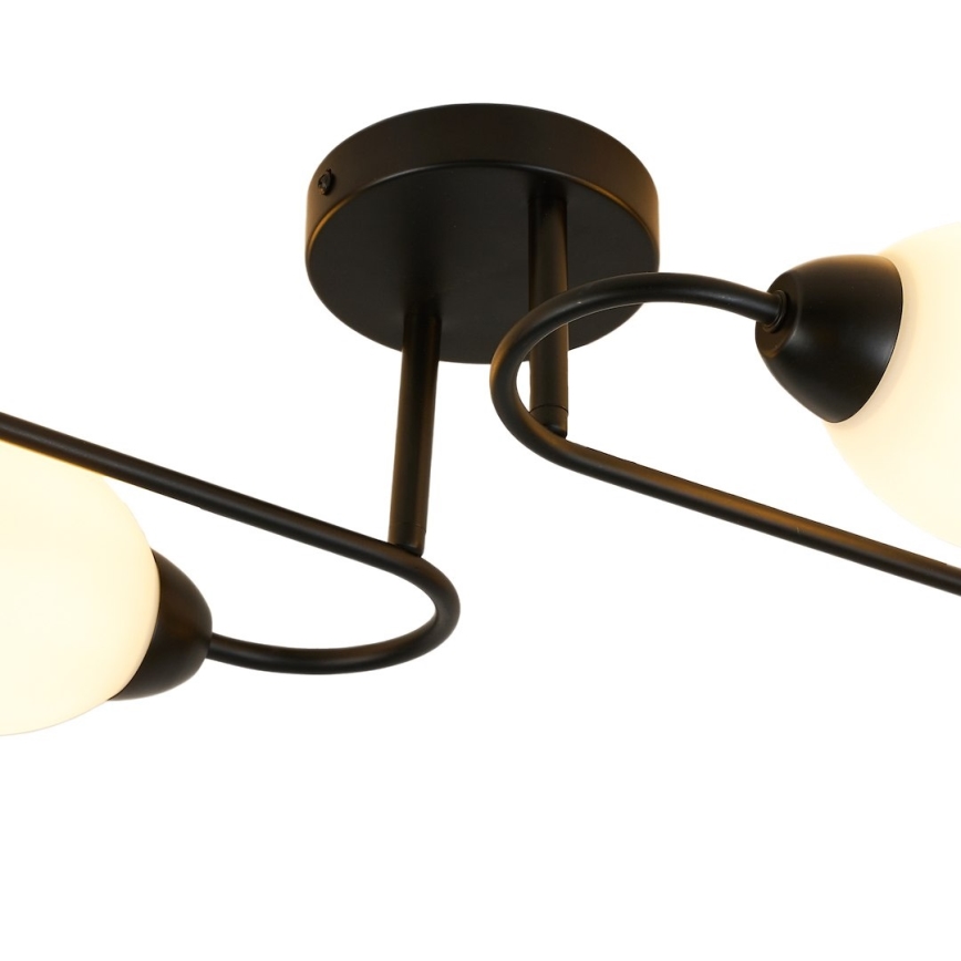 Stropni luster KING 4xE27/15W/230V crni