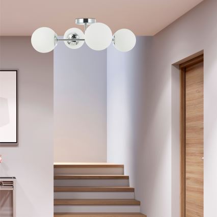 Stropni luster MADDIE 4xE14/5W/230V sjajni krom