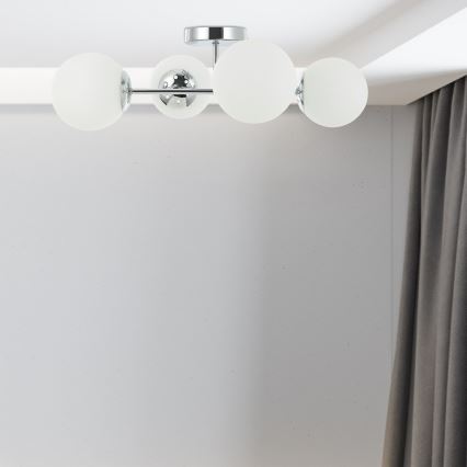 Stropni luster MADDIE 4xE14/5W/230V sjajni krom