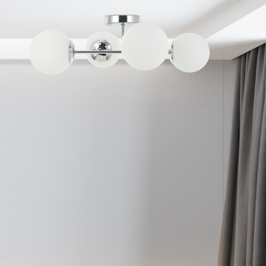 Stropni luster MADDIE 4xE14/5W/230V sjajni krom
