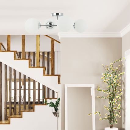Stropni luster MADDIE 4xE14/5W/230V sjajni krom