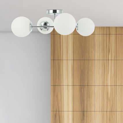 Stropni luster MADDIE 4xE14/5W/230V sjajni krom