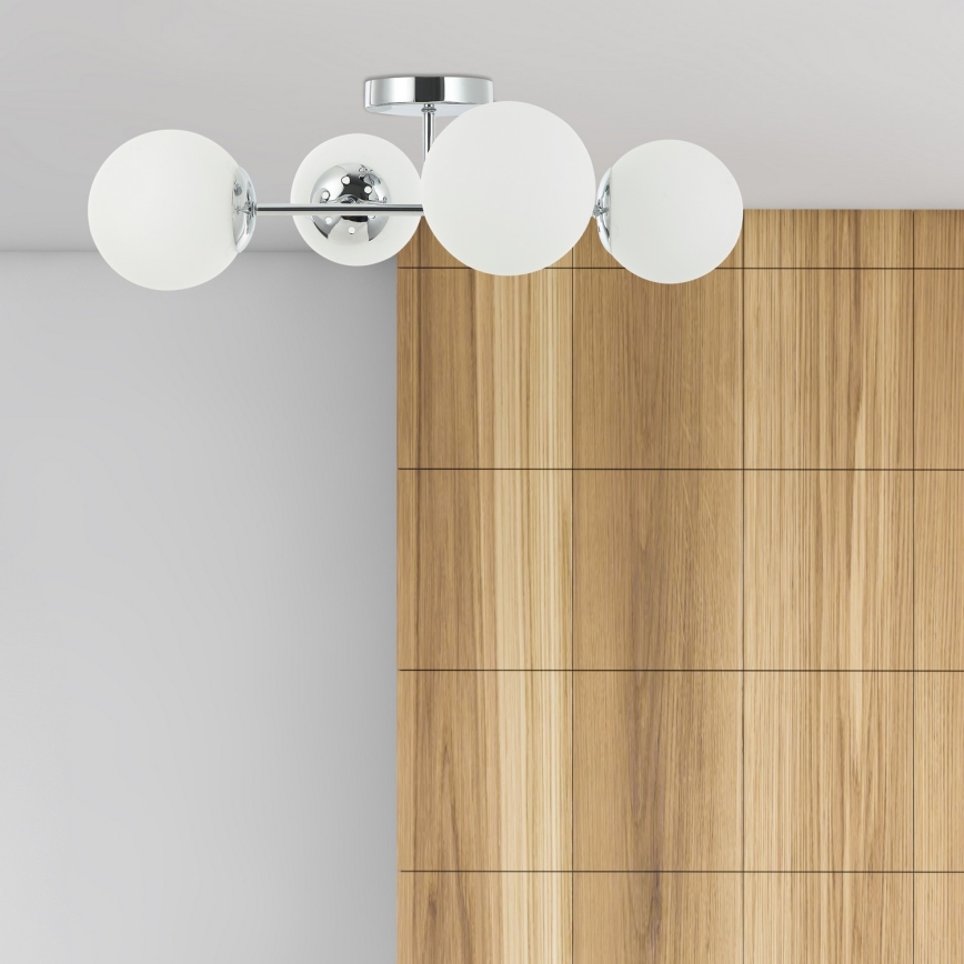 Stropni luster MADDIE 4xE14/5W/230V sjajni krom