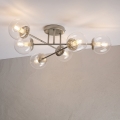 Stropni luster MALENA 6xE14/5W/230V matni krom/proziran
