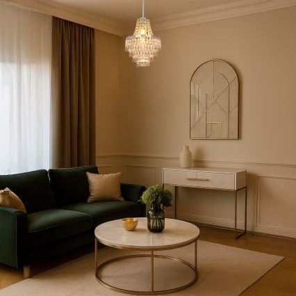 Stropni luster na šipci GEMMA 1xE27/60W/230V Ø 23 cm