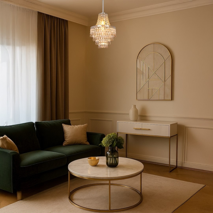 Stropni luster na šipci GEMMA 1xE27/60W/230V Ø 23 cm