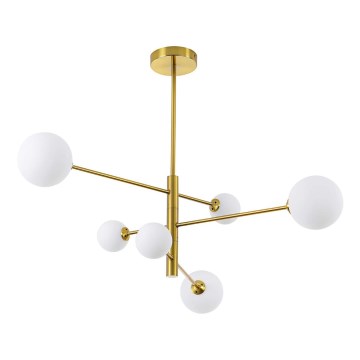 Stropni luster na štangu DORADO 6xG9/40W/230V zlatni