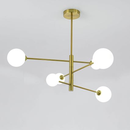 Stropni luster na štangu DORADO 6xG9/40W/230V zlatni