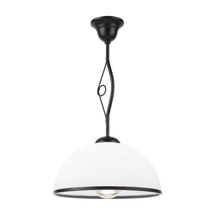 Stropni luster na štapu RETRO 1xE27/60W/230V crna/bijela