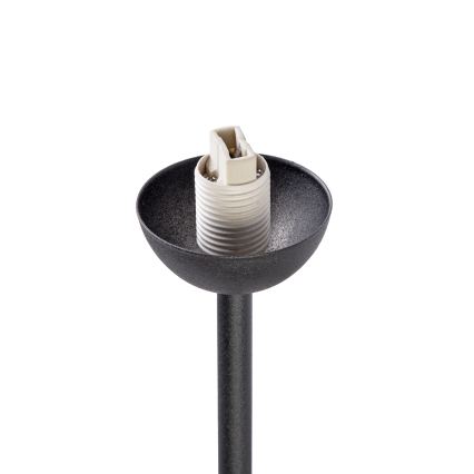 Stropni luster OBSIDIAN 6xG9/10W/230V crna/zadimljena siva