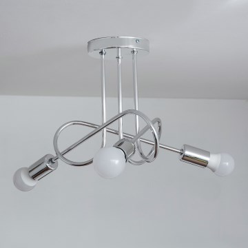 Stropni luster OXFORD 3xE27/15W/230V, sjajni krom