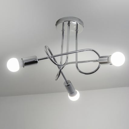 Stropni luster OXFORD 3xE27/15W/230V, sjajni krom