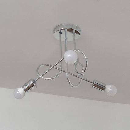 Stropni luster OXFORD 3xE27/15W/230V, sjajni krom