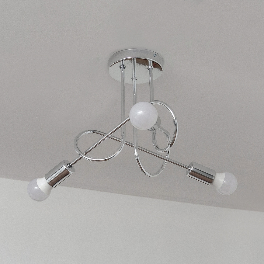 Stropni luster OXFORD 3xE27/15W/230V, sjajni krom