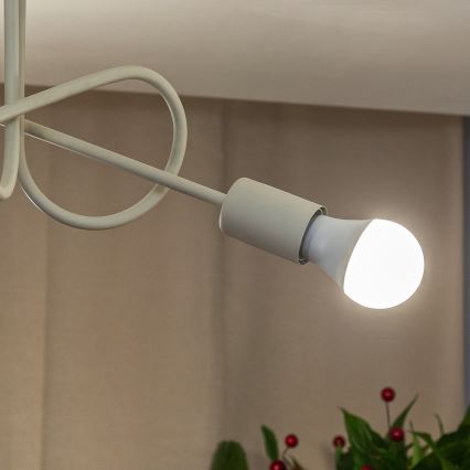 Stropni luster OXFORD 3xE27/15W/230V u krem boji