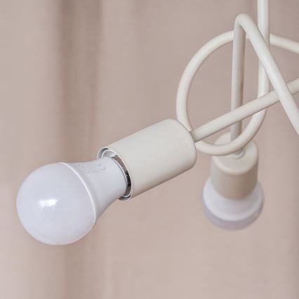 Stropni luster OXFORD 3xE27/15W/230V u krem boji