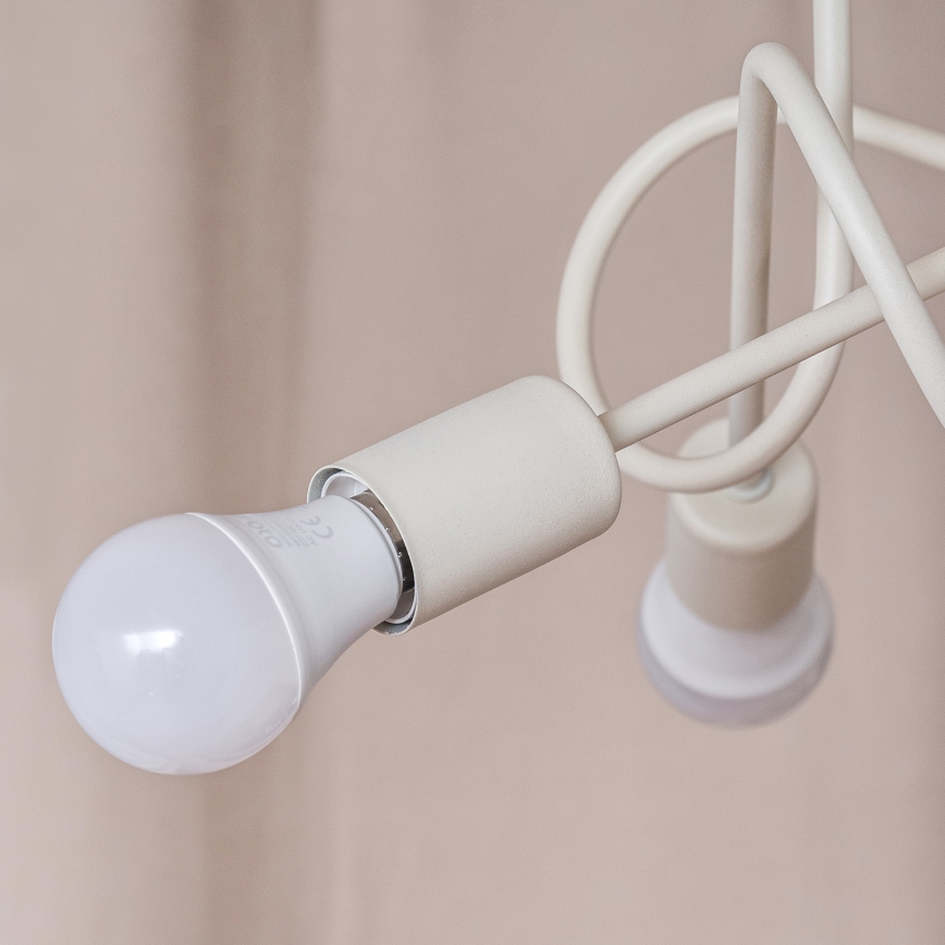 Stropni luster OXFORD 3xE27/15W/230V u krem boji