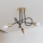 Stropni luster OXFORD 3xE27/15W/230V zlatna/crna