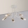Stropni luster OXFORD 5xE27/15W/230V mesing/bijela