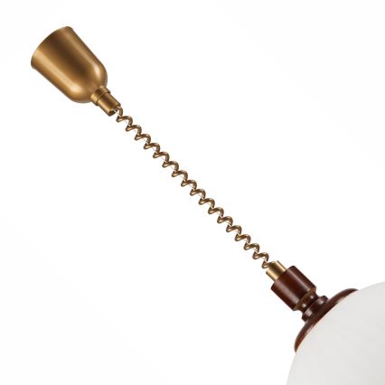 Sklopiva lampa RAMONA 1xE27/60W/230V bež/tamno smeđa/borovina