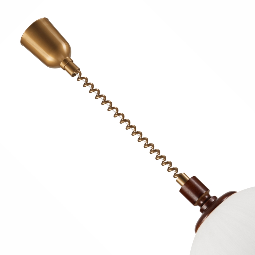 Sklopiva lampa RAMONA 1xE27/60W/230V bež/tamno smeđa/borovina